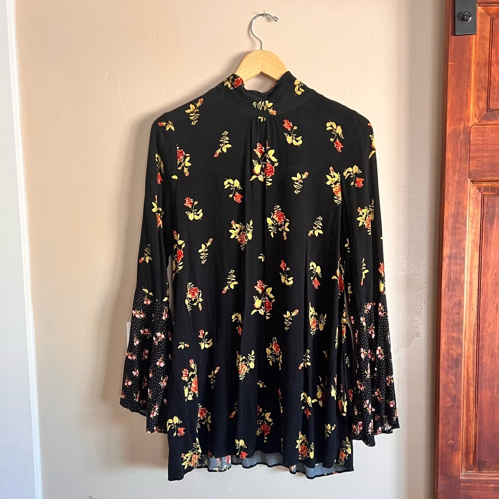 NWOT Free People Tate Tunic Floral Dress M - Picture 3 of 5